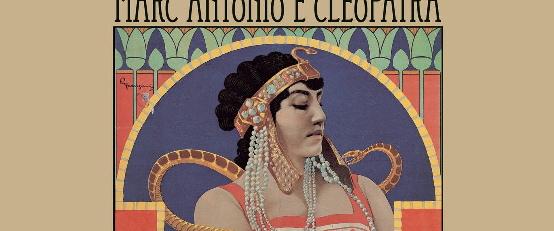 Marc Antony and Cleopatra backdrop