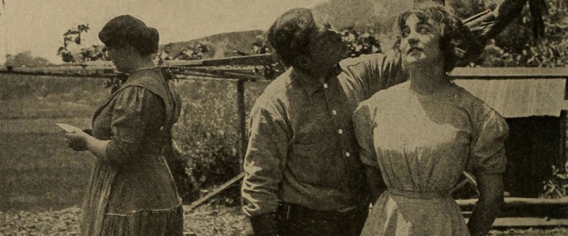 The Corporation and the Ranch Girl backdrop