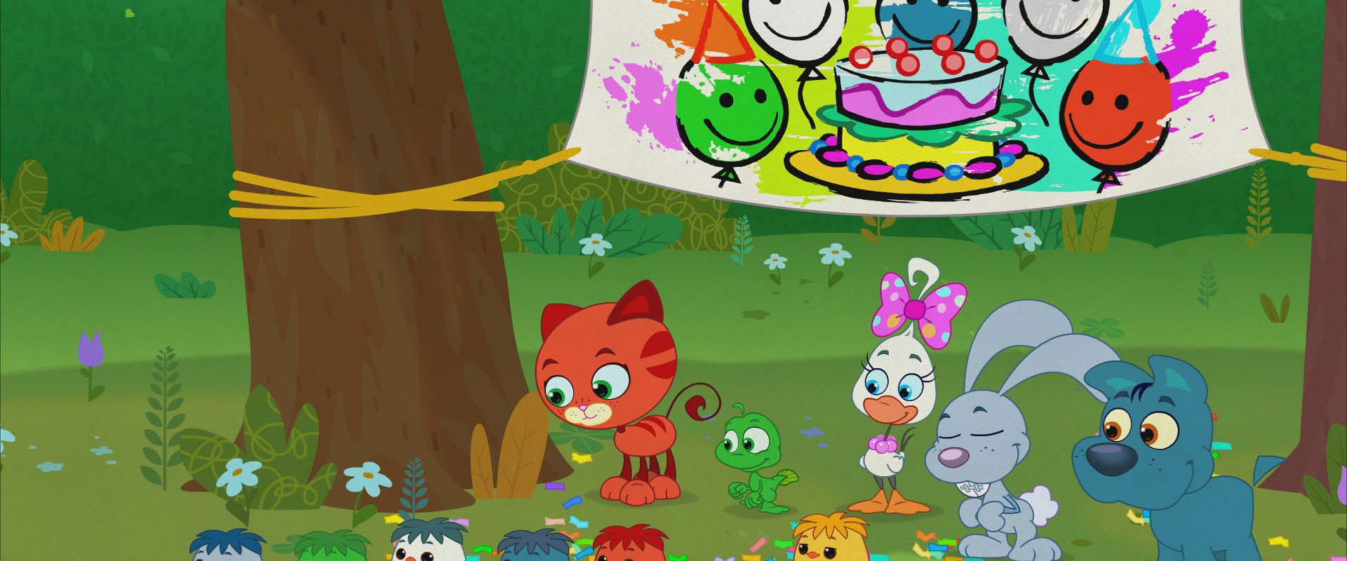 Mini cuccioli - Le quattro stagioni backdrop