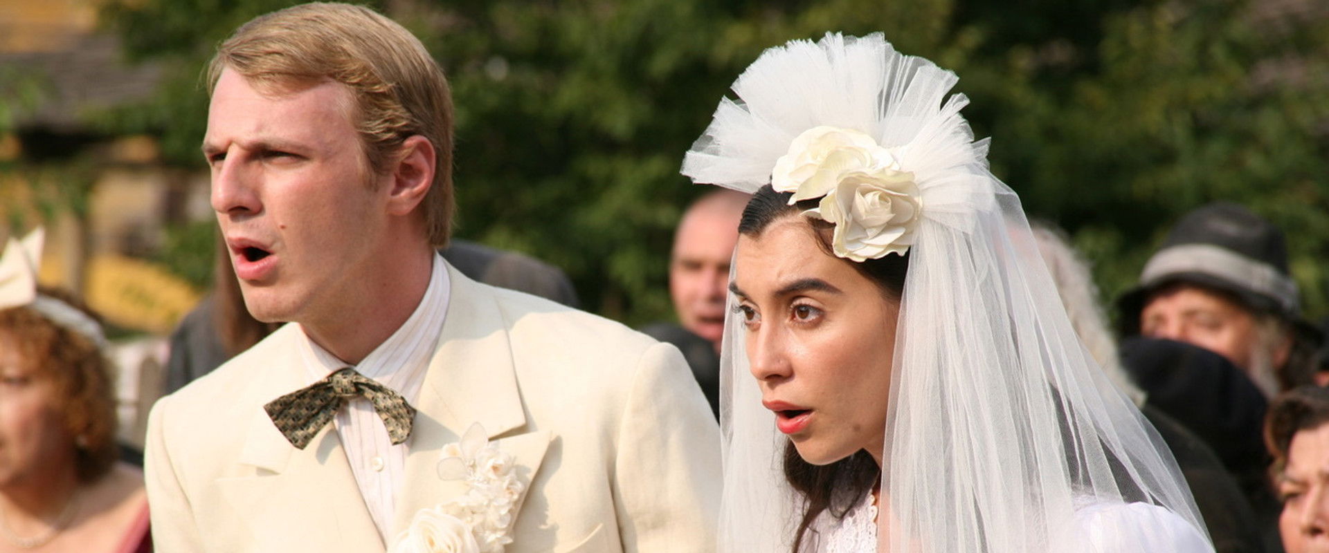 Silent Wedding backdrop