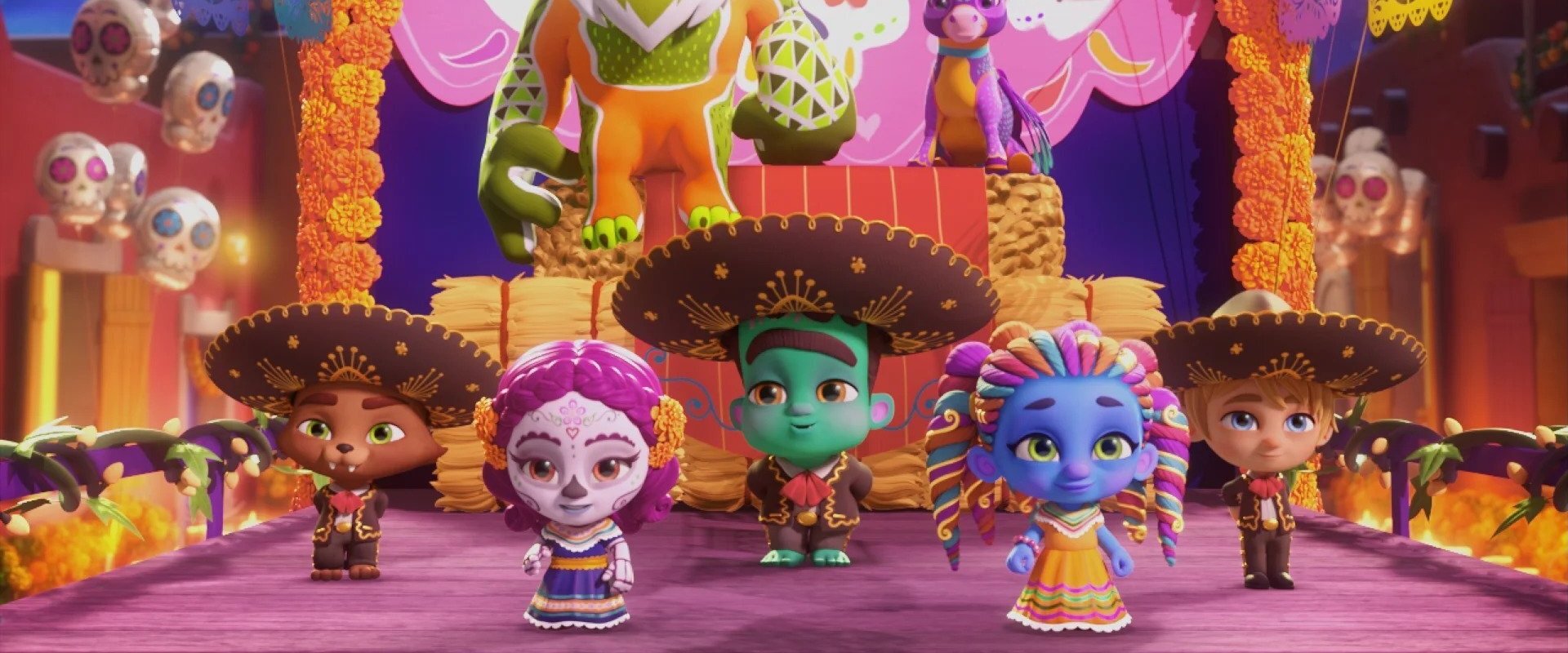 Super Monsters: Dia de los Monsters backdrop