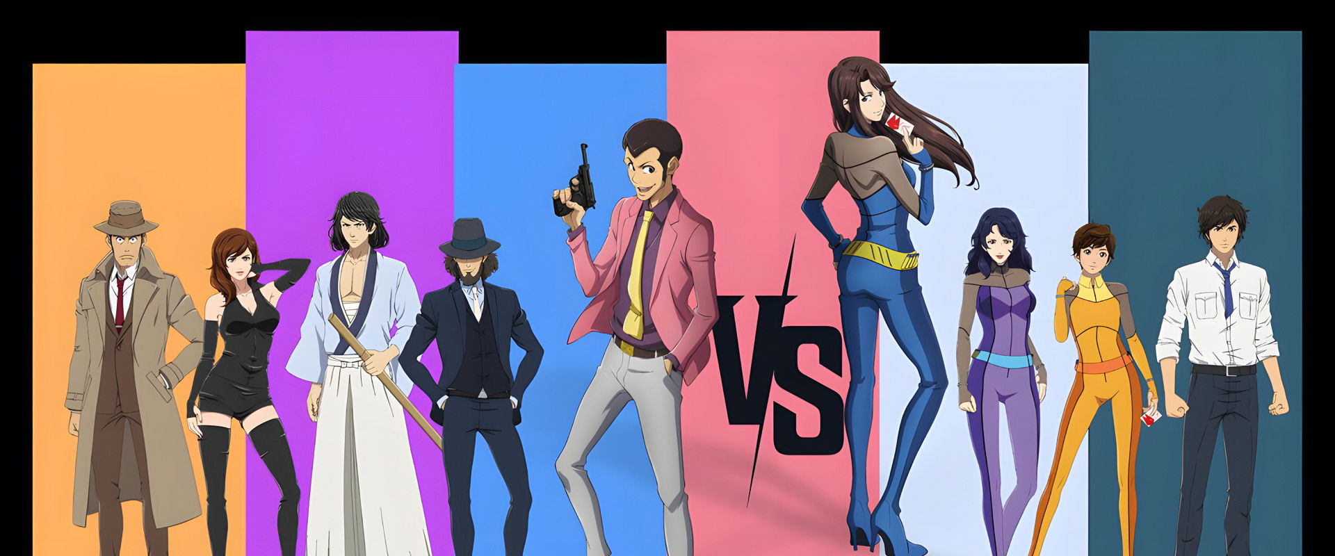 LUPIN THE 3rd vs. CAT'S EYE backdrop