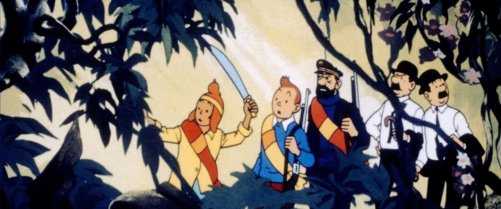 Tintin and the Temple of the Sun backdrop