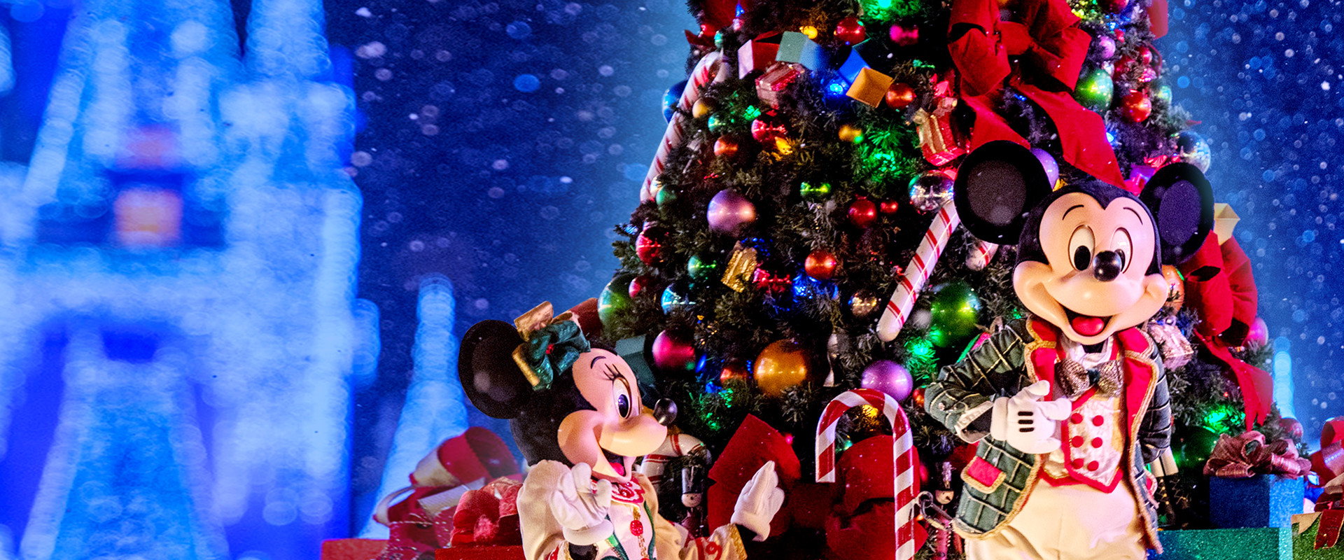 Decorating Disney: Holiday Magic backdrop