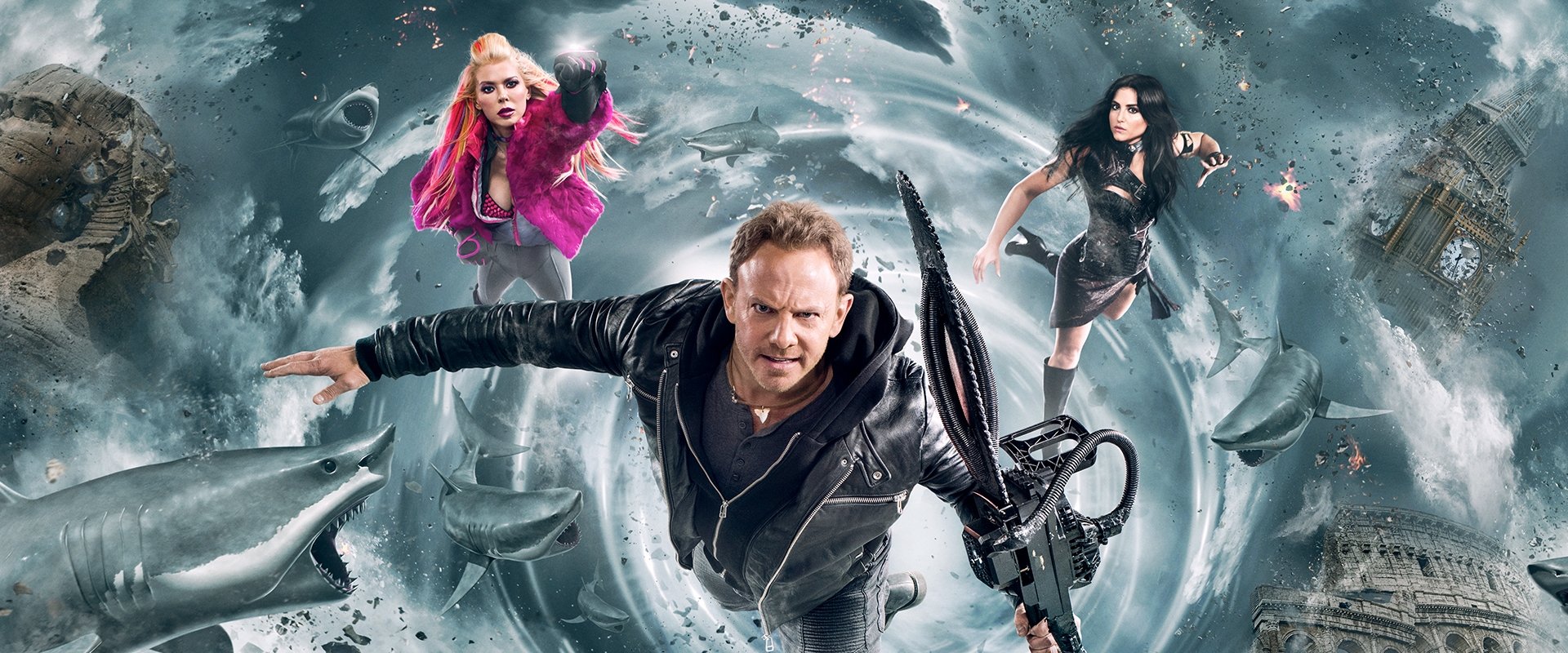 Sharknado 5: Global Swarming backdrop