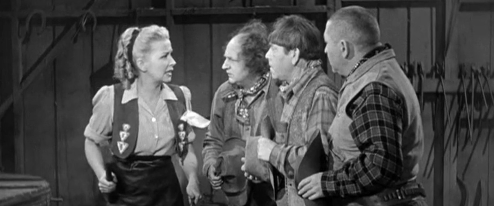 The Three Troubledoers backdrop