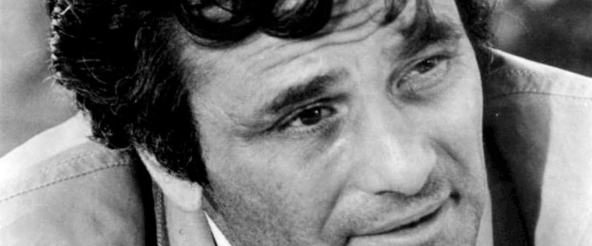 Peter Falk versus Columbo backdrop