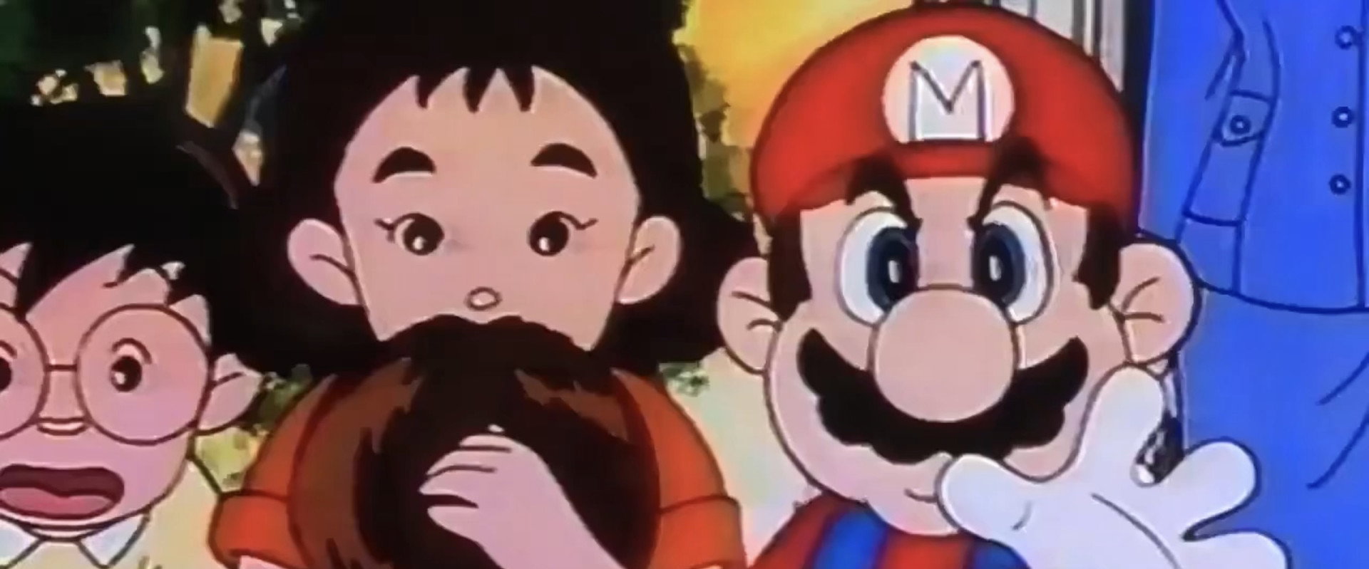 Super Mario Traffic Safety backdrop