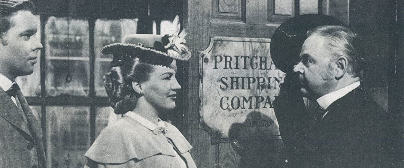 The Shocking Miss Pilgrim backdrop