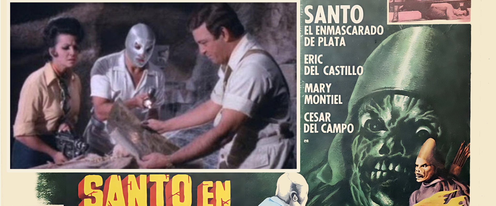 Santo in the Vengeance of the Mummy backdrop