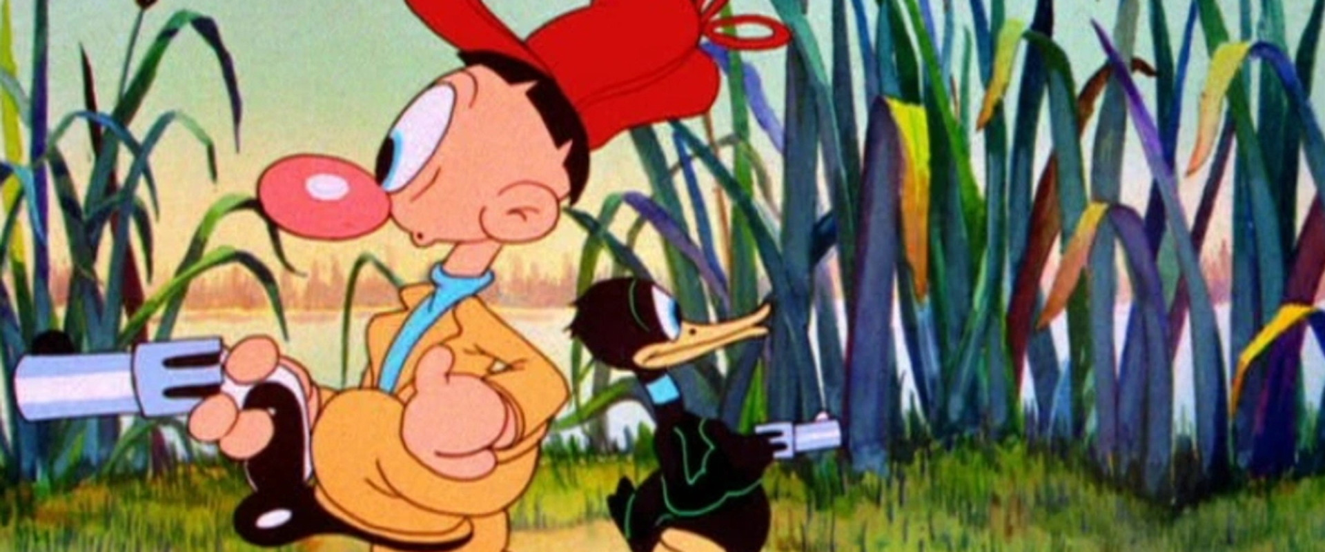 Daffy Duck & Egghead backdrop