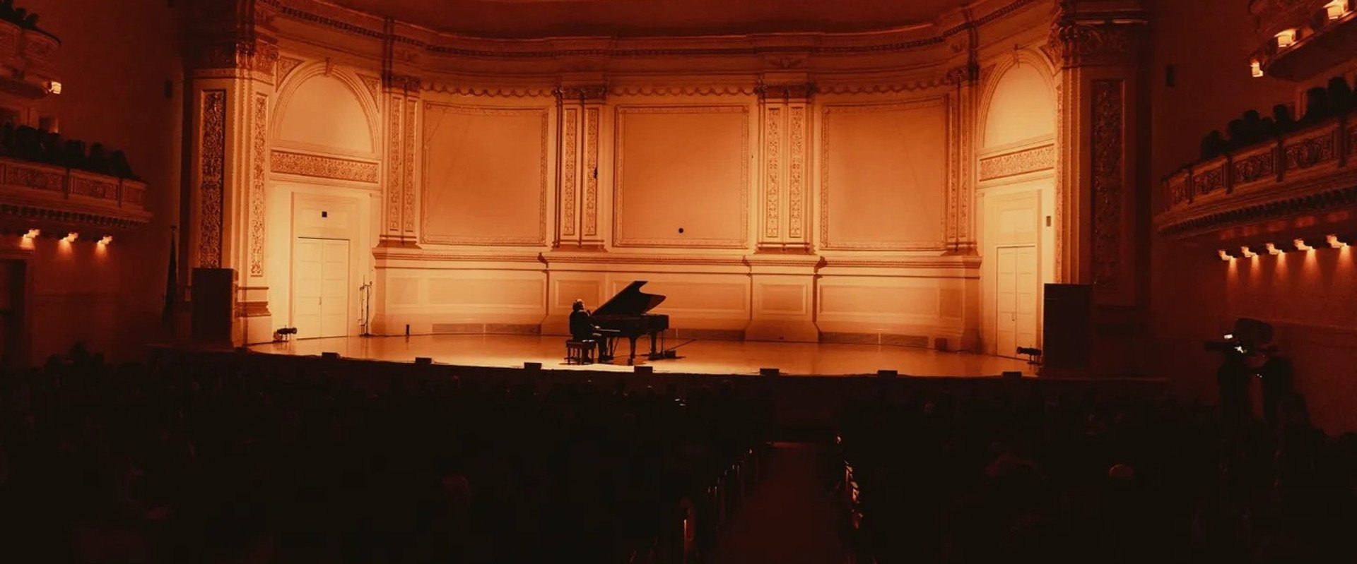 Cameron Winter at Carnegie Hall backdrop