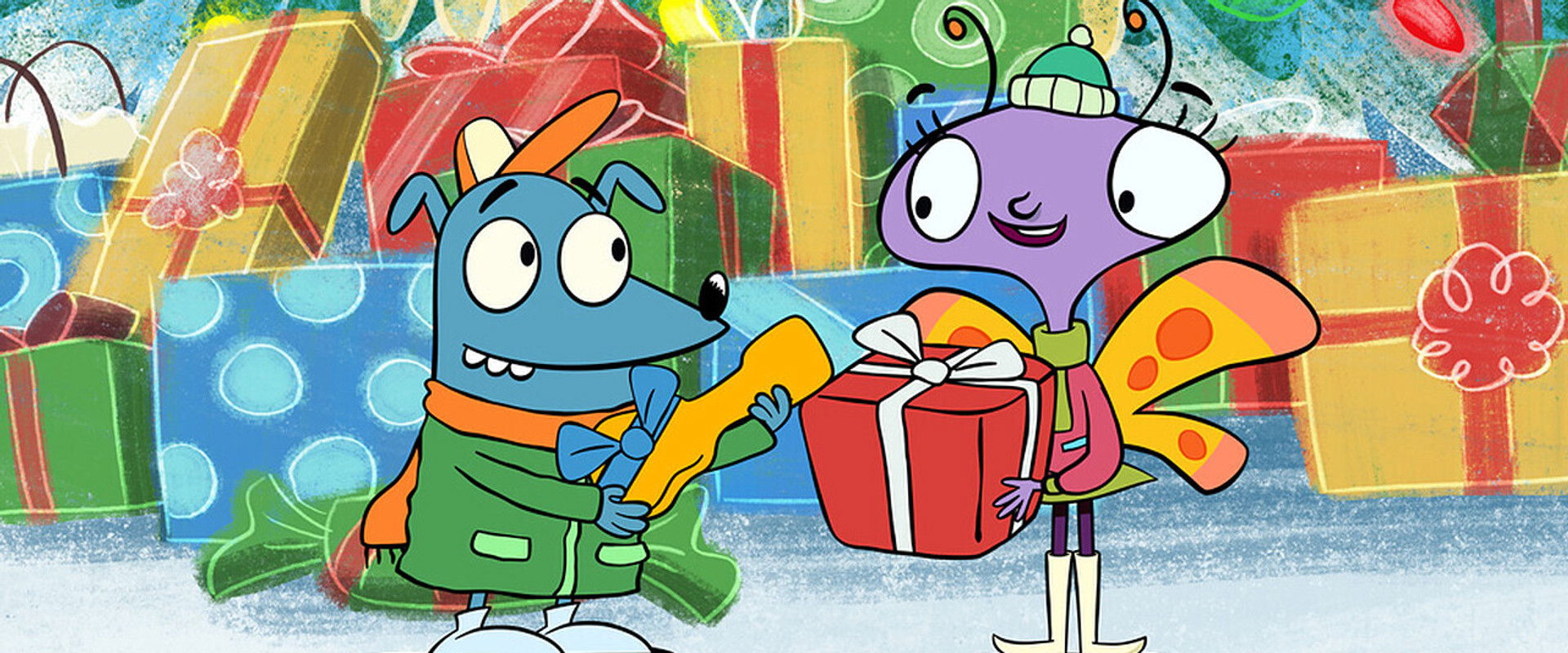 Let's Go Luna!: Luna's Christmas Around the World backdrop