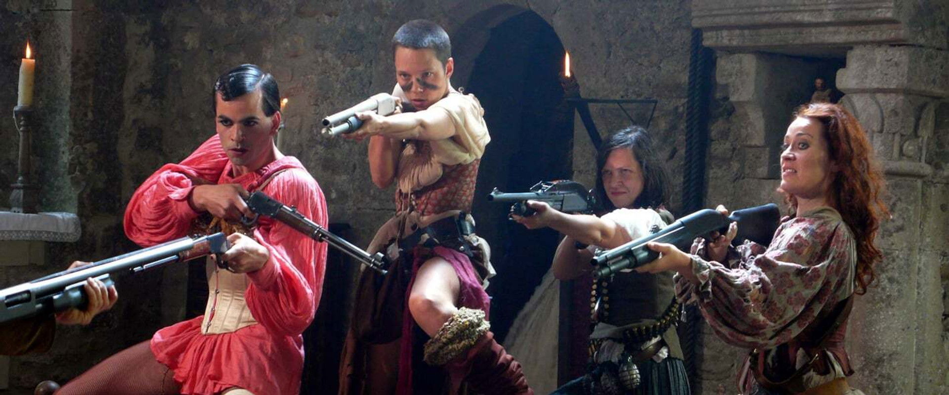 Robber Girls backdrop