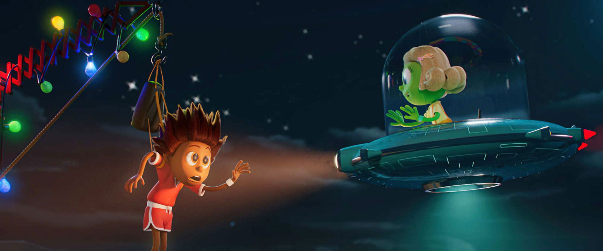 The Little Alien backdrop