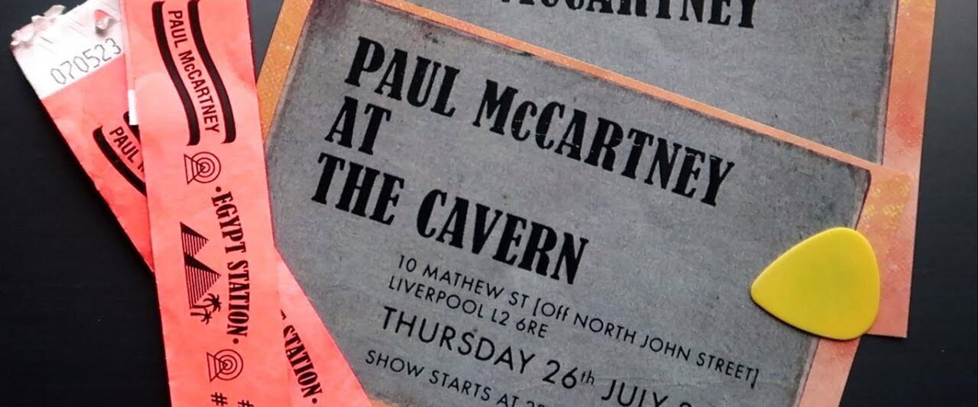 Paul McCartney Live at the Cavern Club backdrop