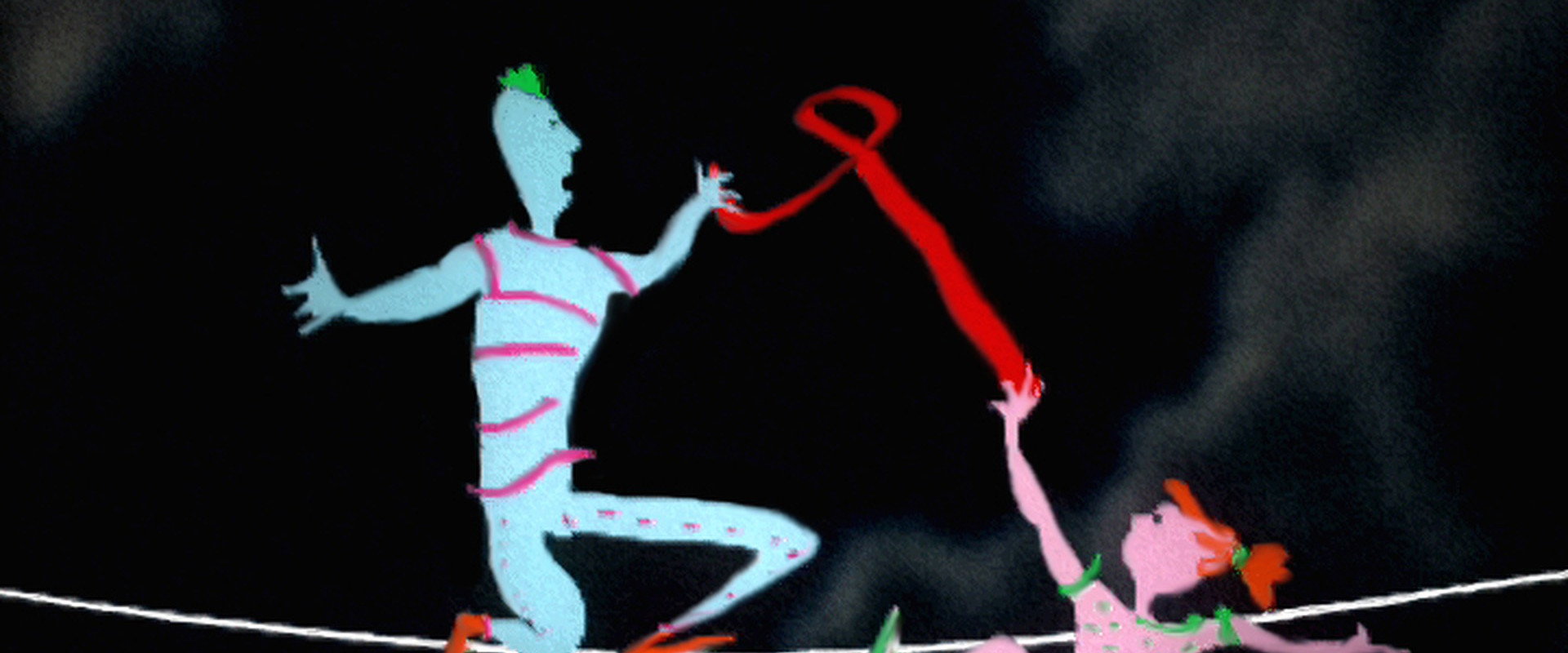 Red Ribbon backdrop
