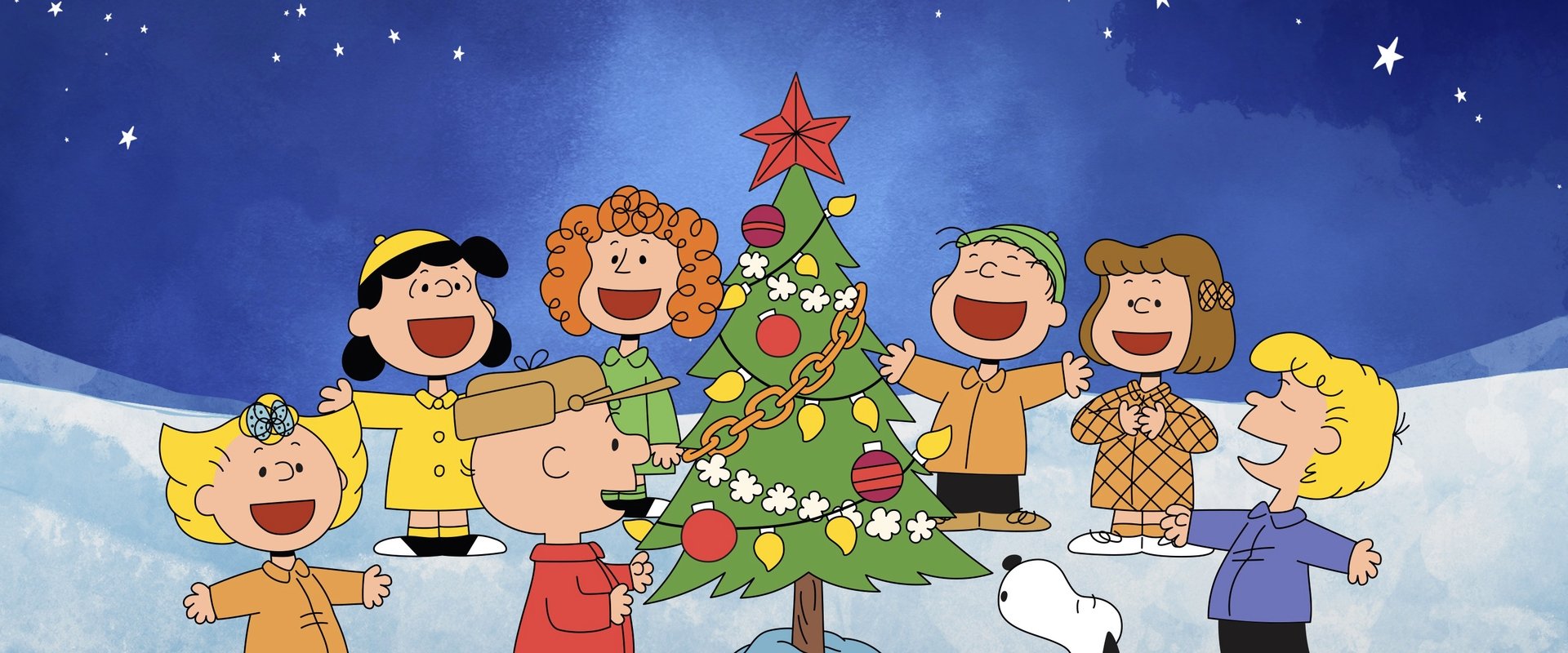 A Charlie Brown Christmas backdrop