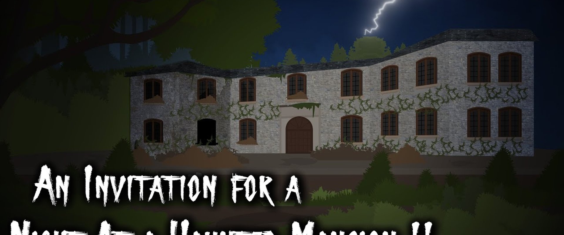 An Invitation for a Night at a Haunted Mansion !!