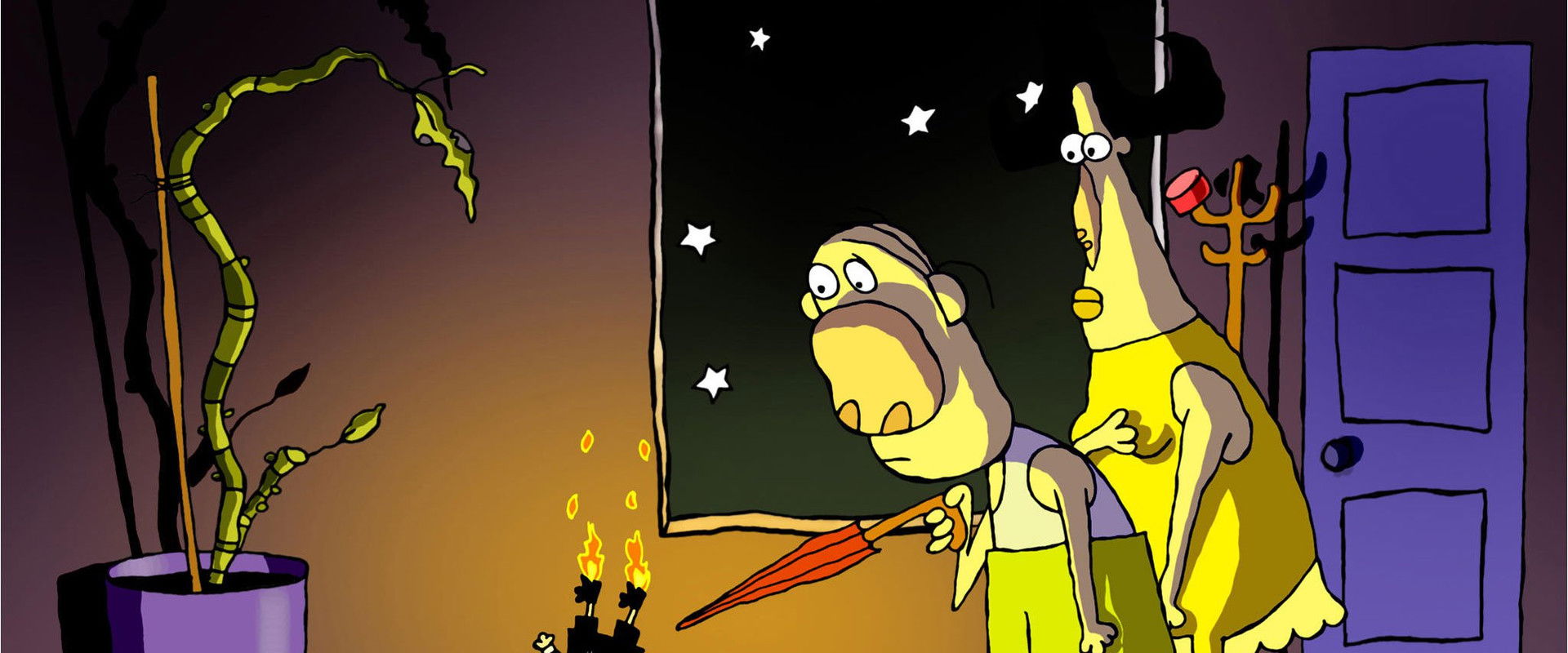 Strange Invaders backdrop