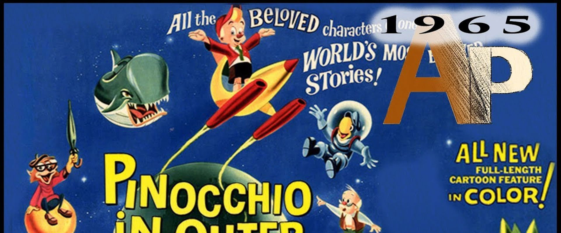 Pinocchio in Outer Space backdrop