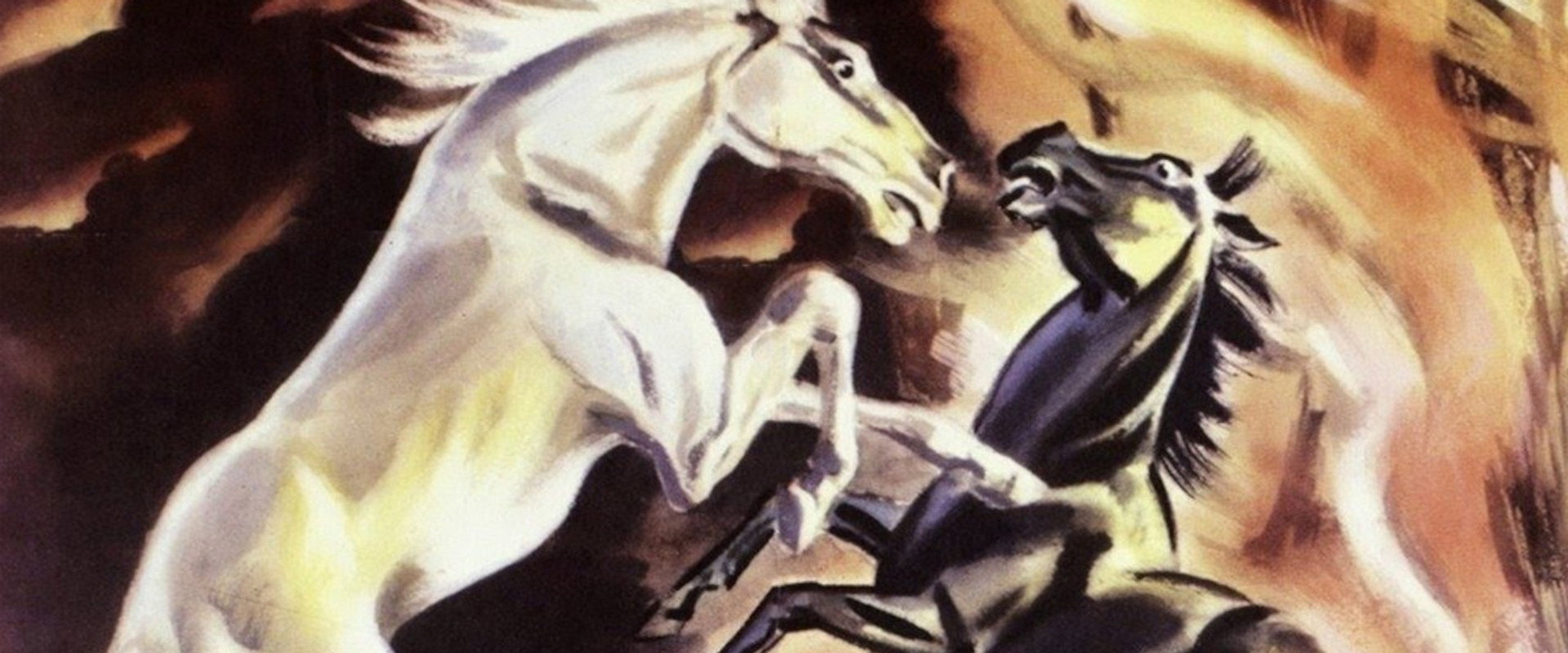 The Fighting Stallion backdrop