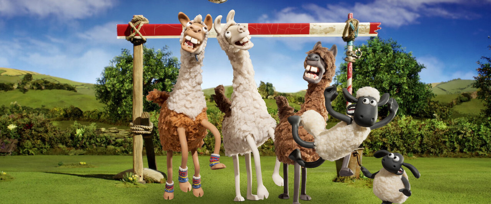 Shaun the Sheep: The Farmer's Llamas backdrop