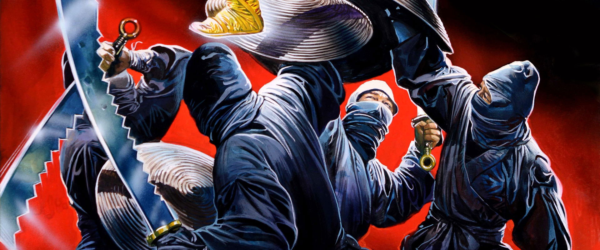 Ninja In The Deadly Trap backdrop