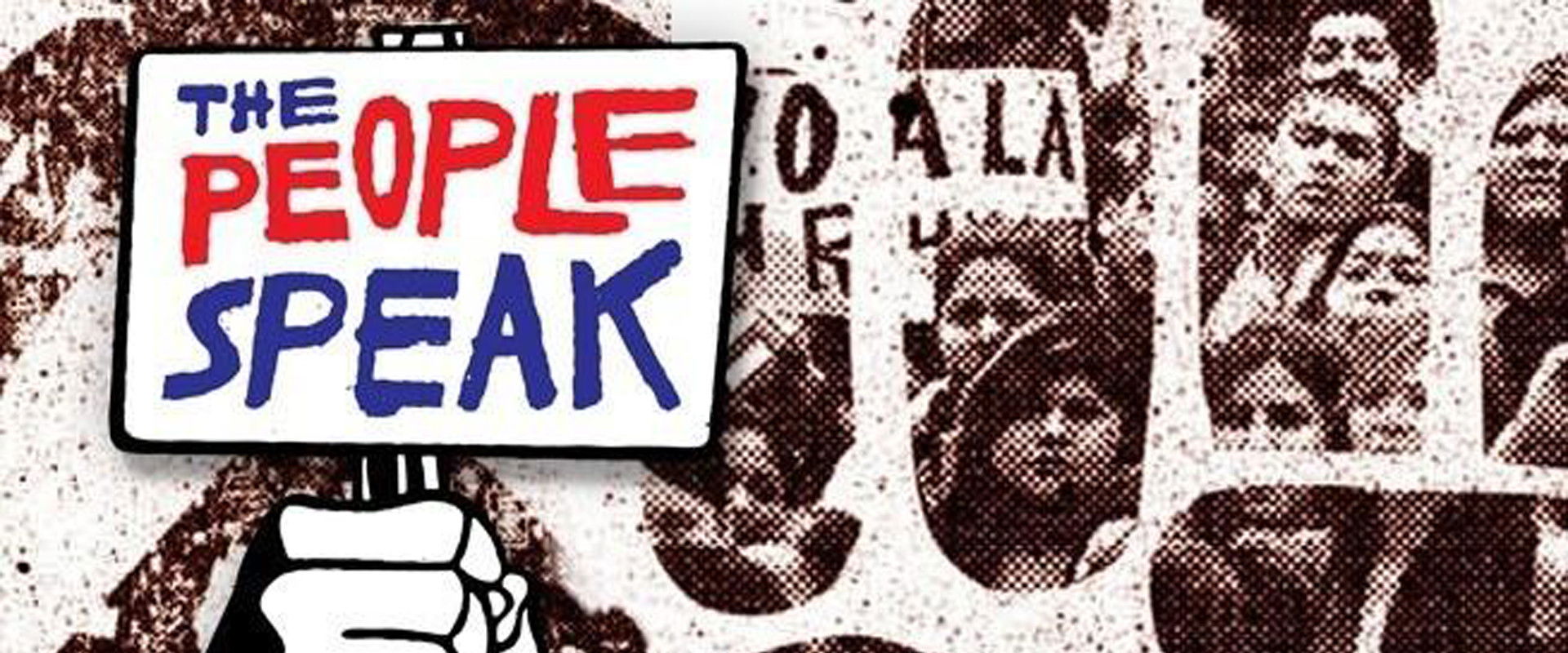 The People Speak backdrop