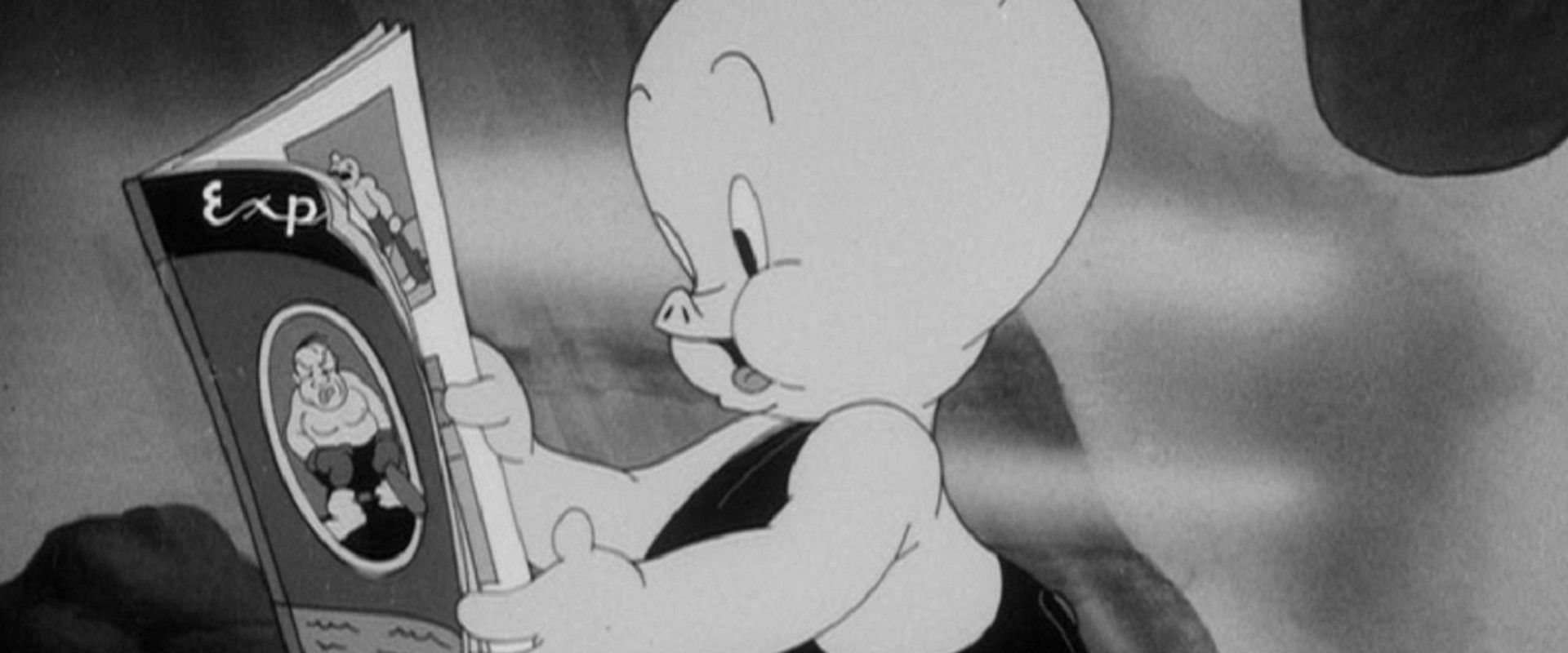 Prehistoric Porky backdrop