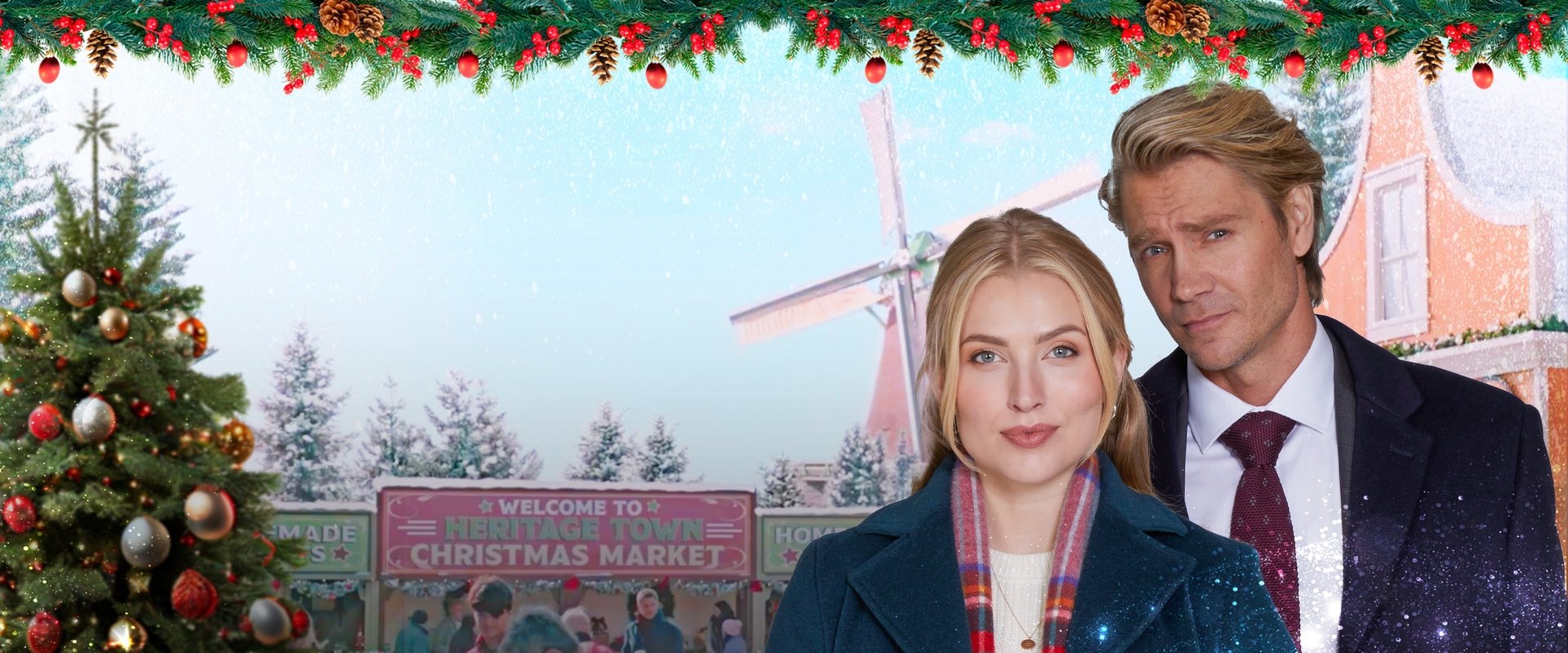 Christmas on Windmill Way backdrop