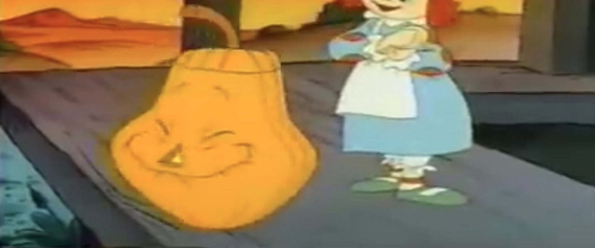 Raggedy Ann and Raggedy Andy in the Pumpkin Who Couldn't Smile backdrop
