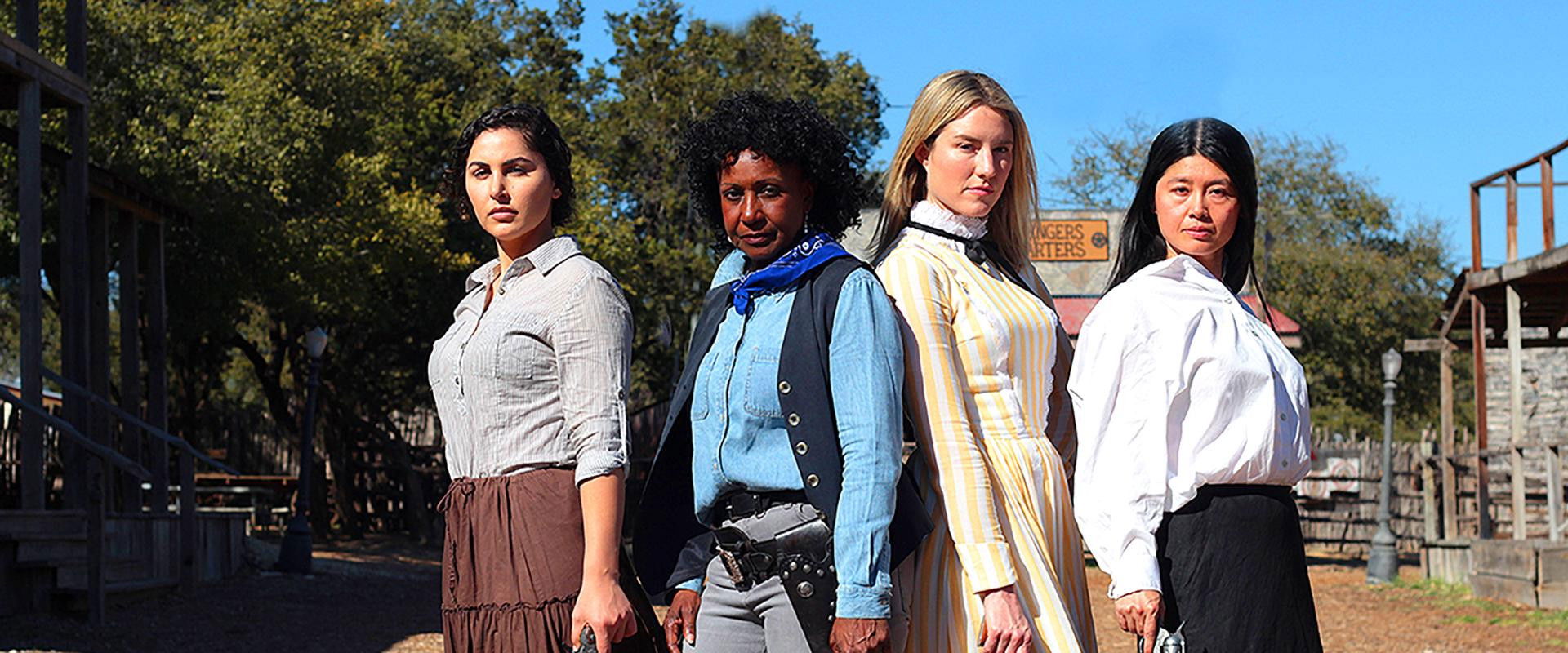 Reina of the West backdrop