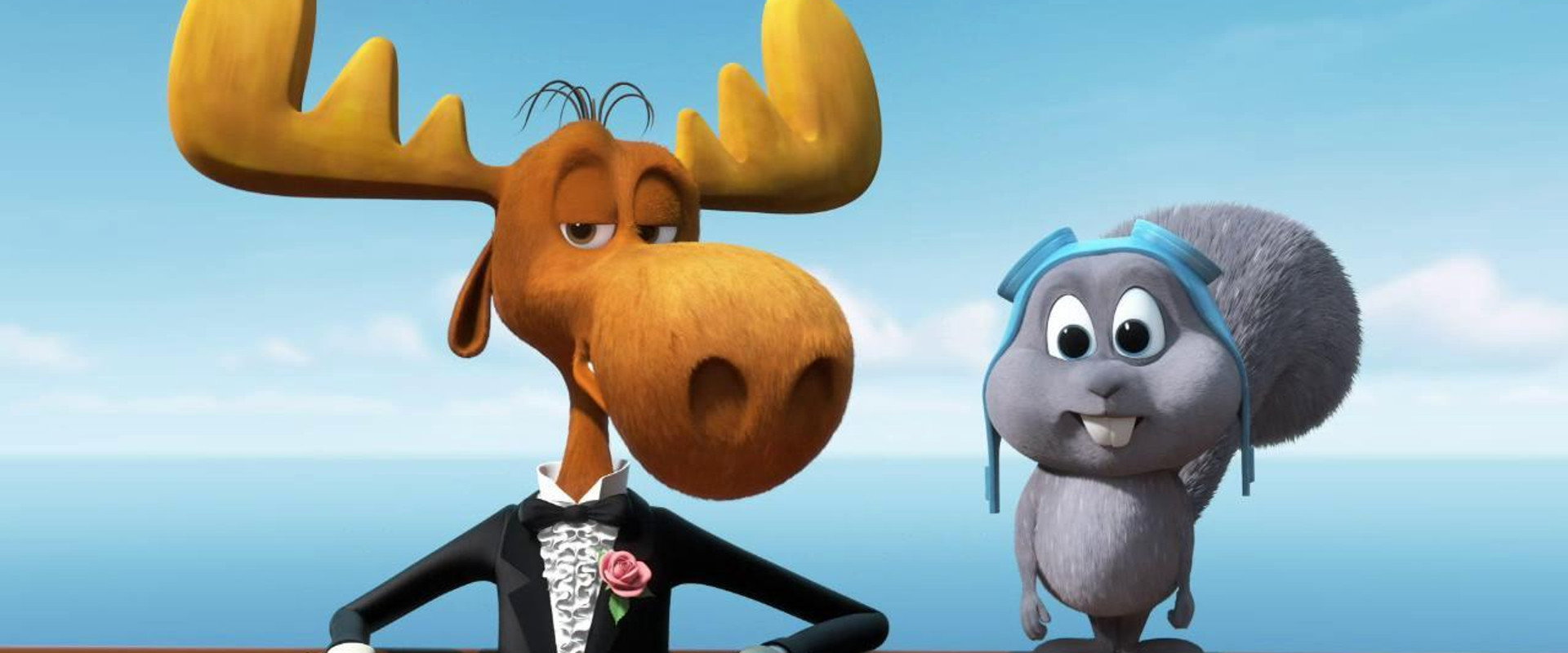 Rocky and Bullwinkle backdrop