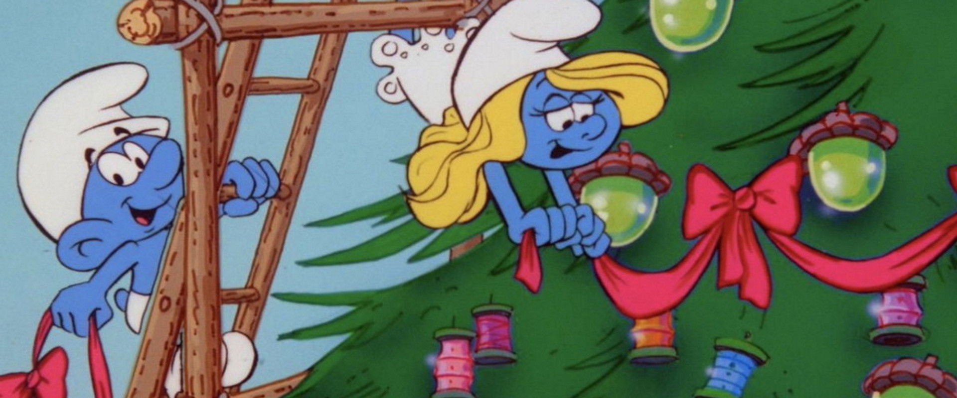 The Smurfs Christmas Special backdrop