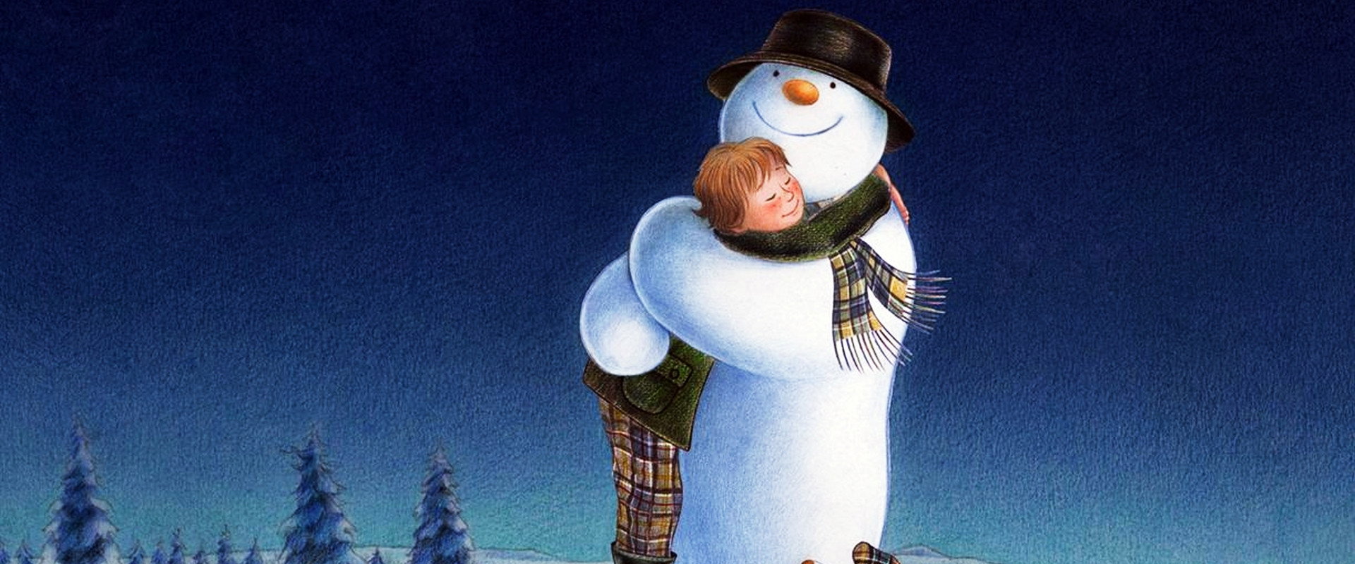 The Snowman and the Snowdog backdrop