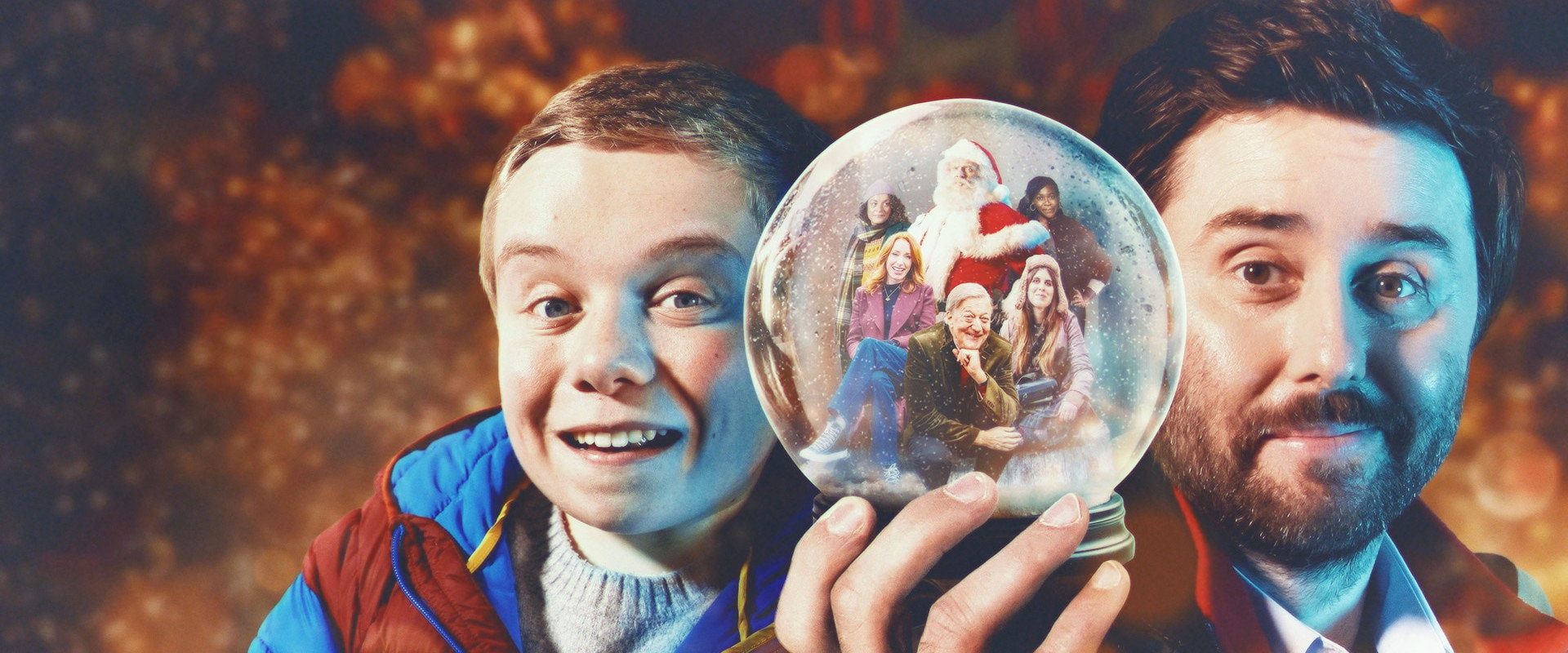 Finding Father Christmas backdrop