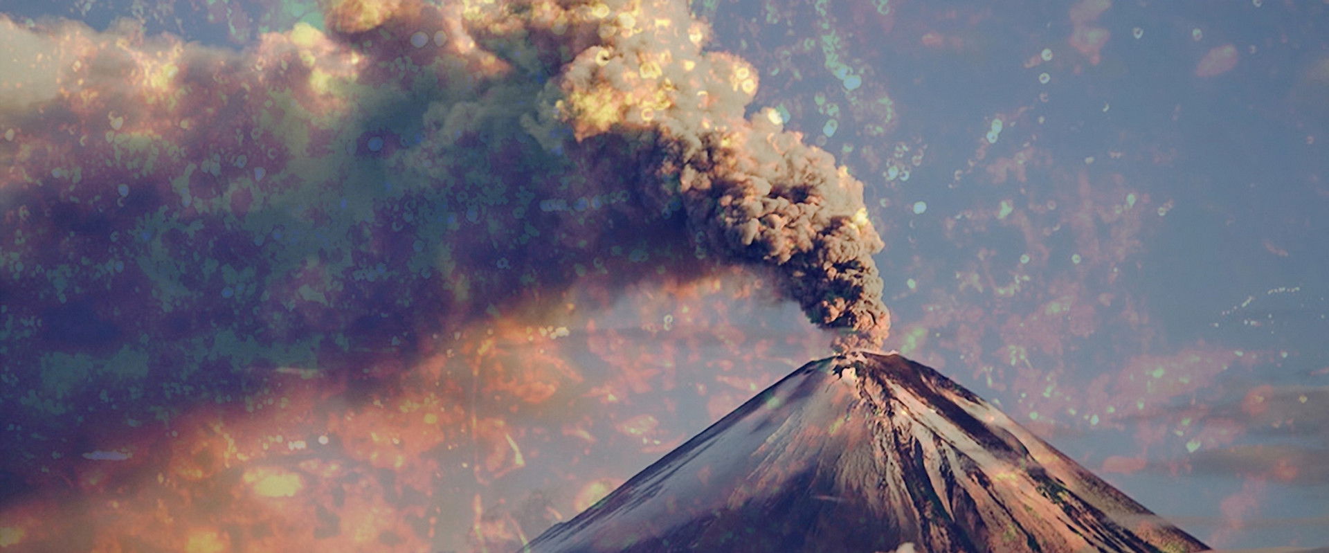 A Volcano Odyssey backdrop