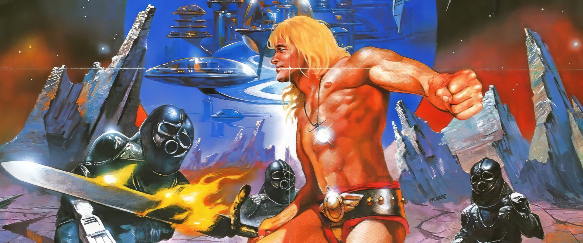 Yor, the Hunter from the Future backdrop