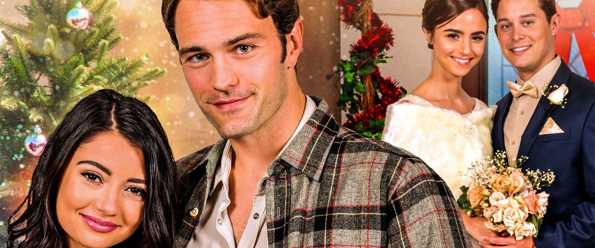 A Wedding for Christmas backdrop