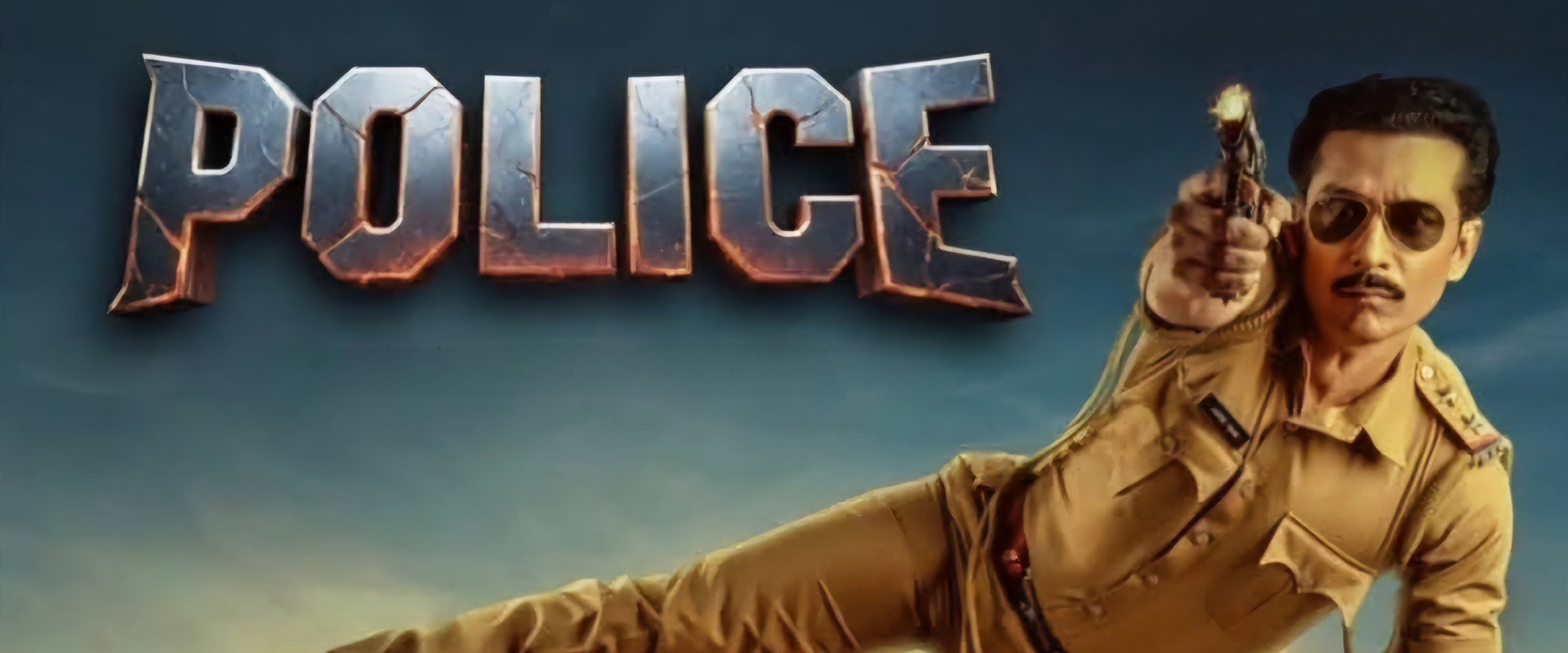 Police backdrop