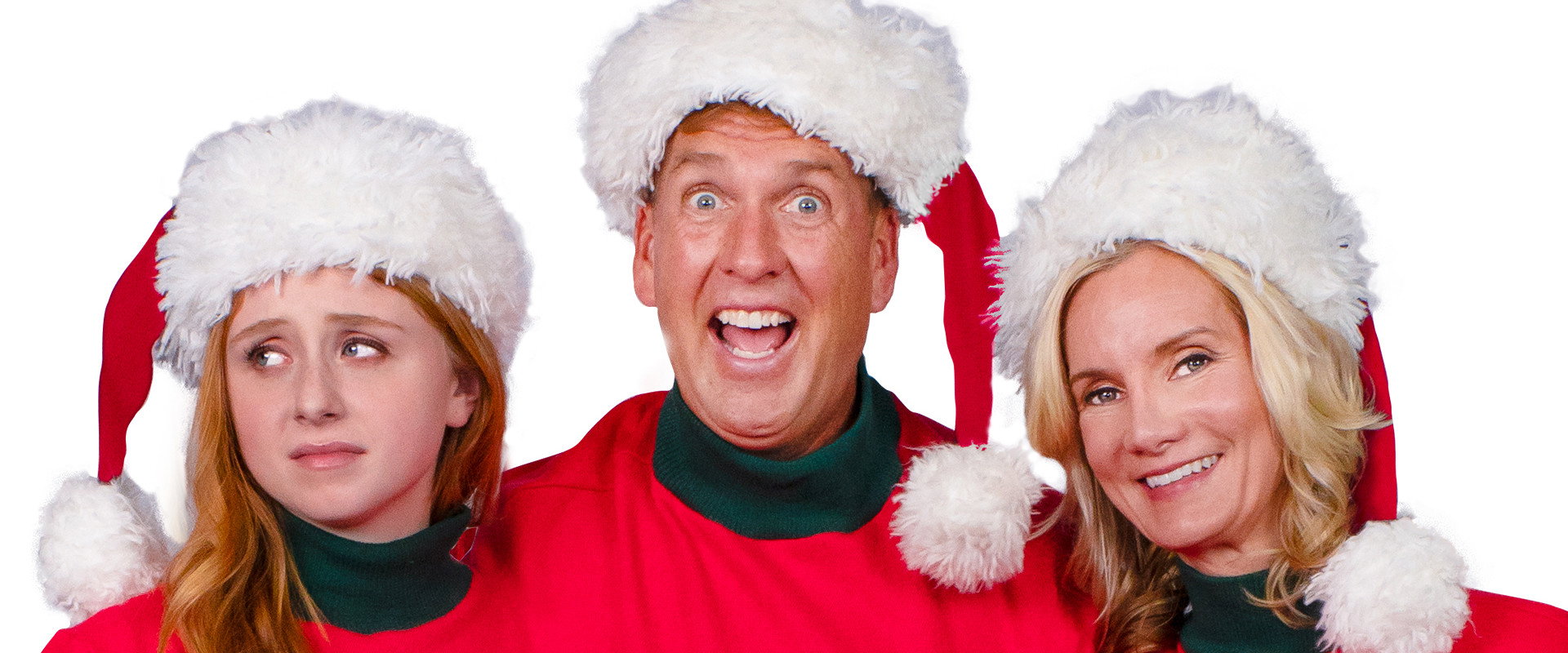 I'll Be Next Door for Christmas backdrop