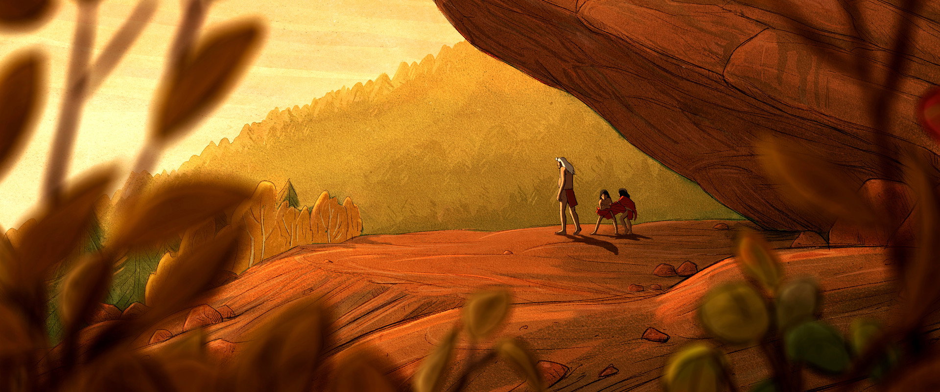 Four Souls of Coyote backdrop