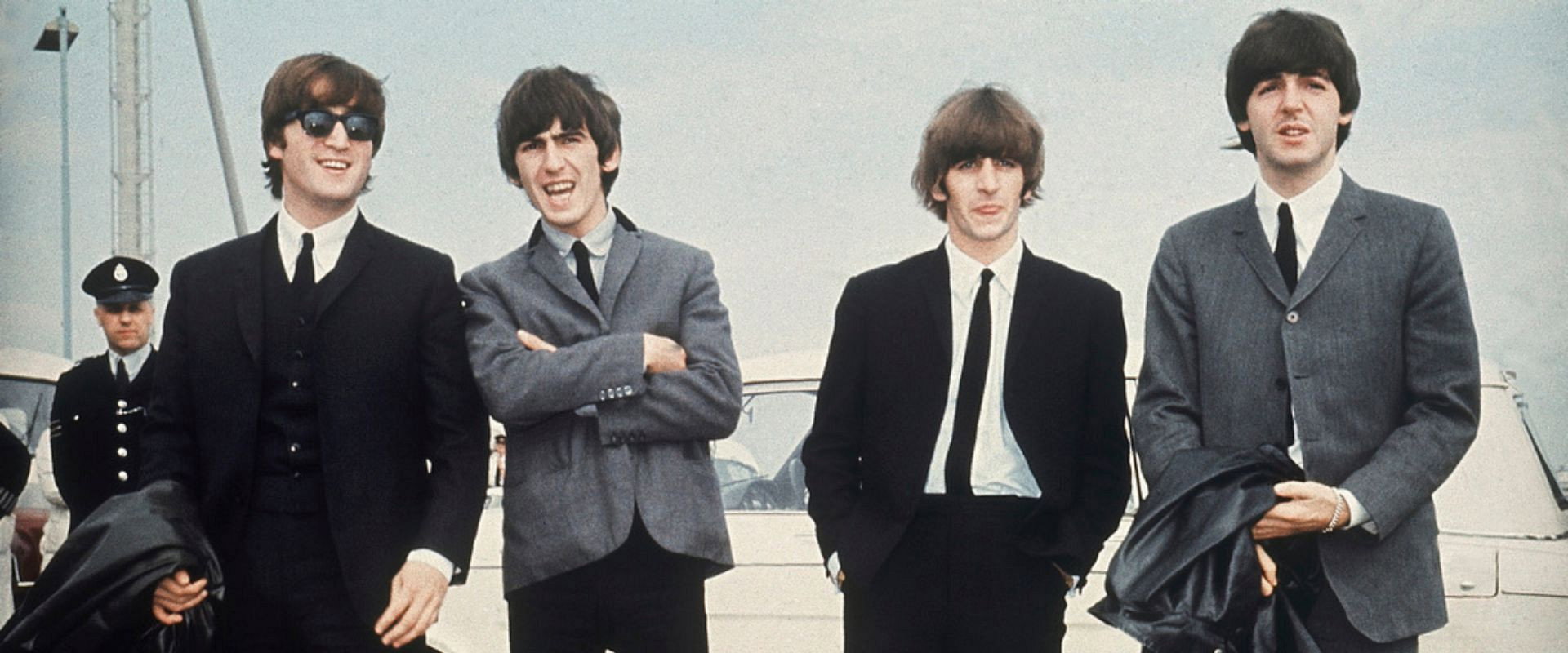 Meet the Beatles backdrop