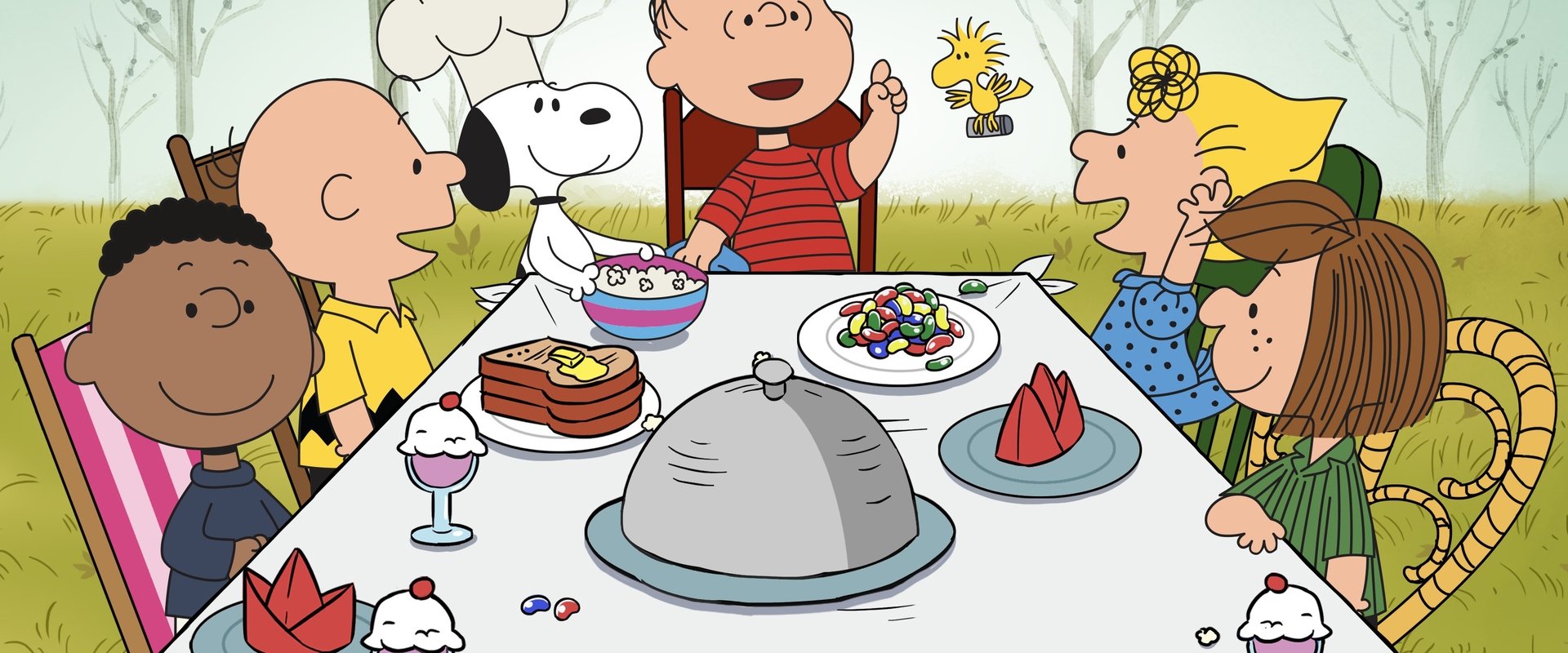 A Charlie Brown Thanksgiving backdrop