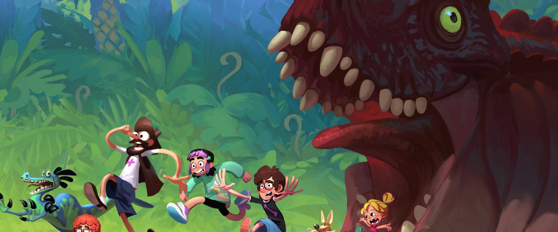 The Dino Family backdrop