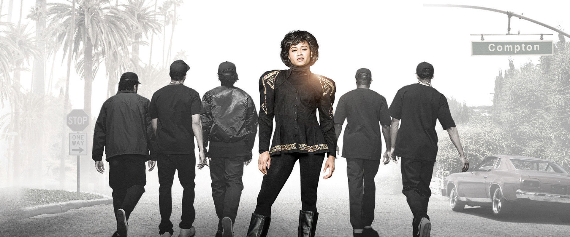 Surviving Compton: Dre, Suge and Michel'le backdrop