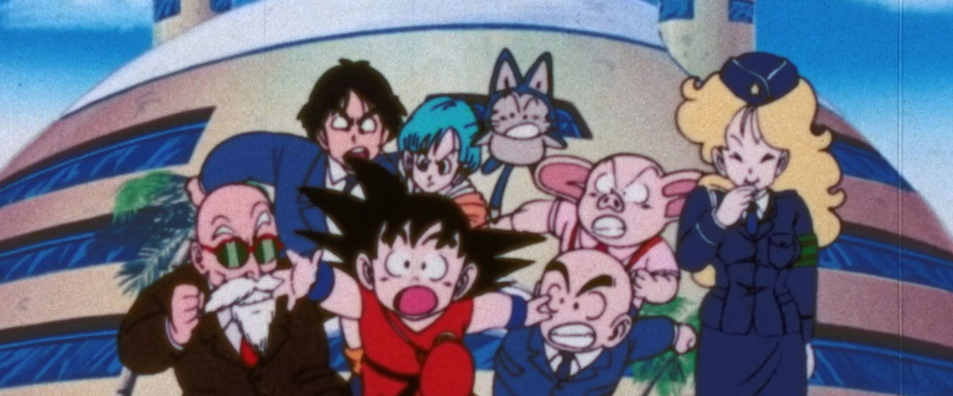 Dragon Ball: Goku & Traffic Safety backdrop