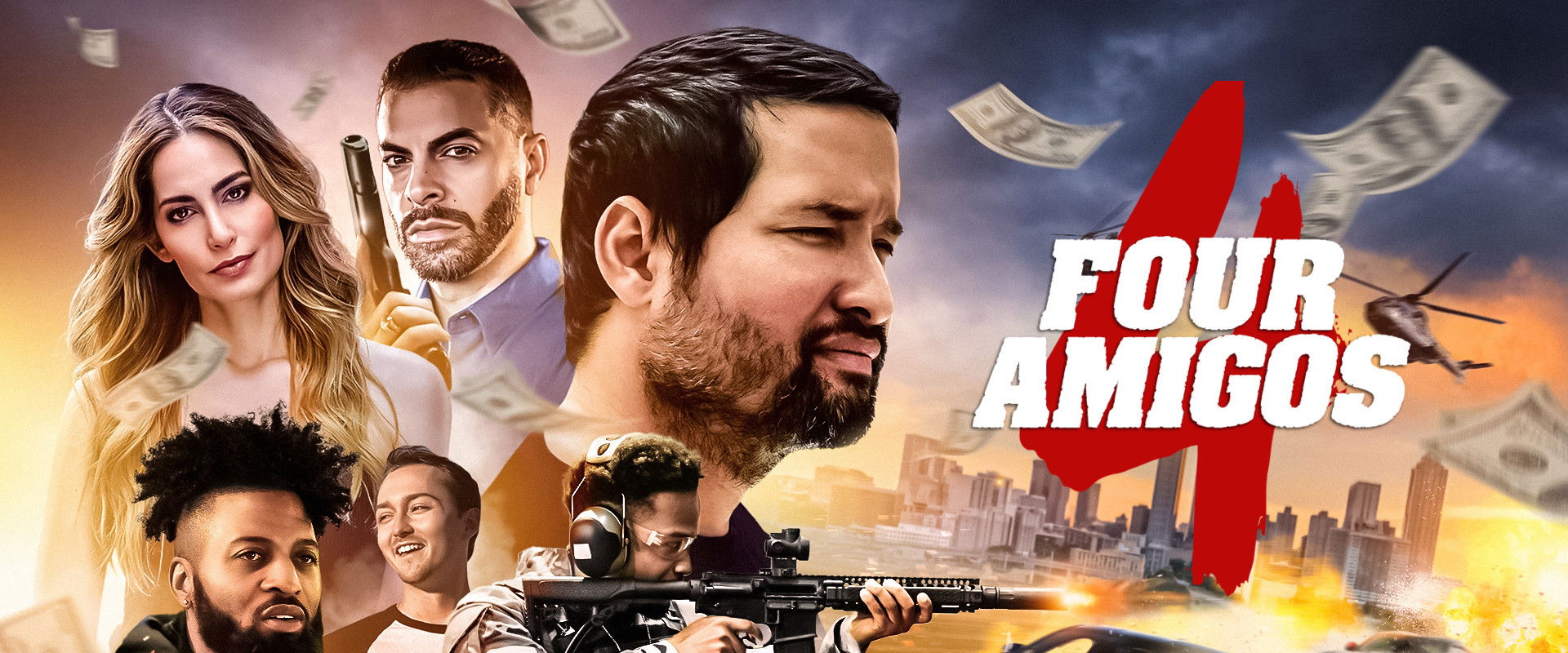 Four Amigos backdrop