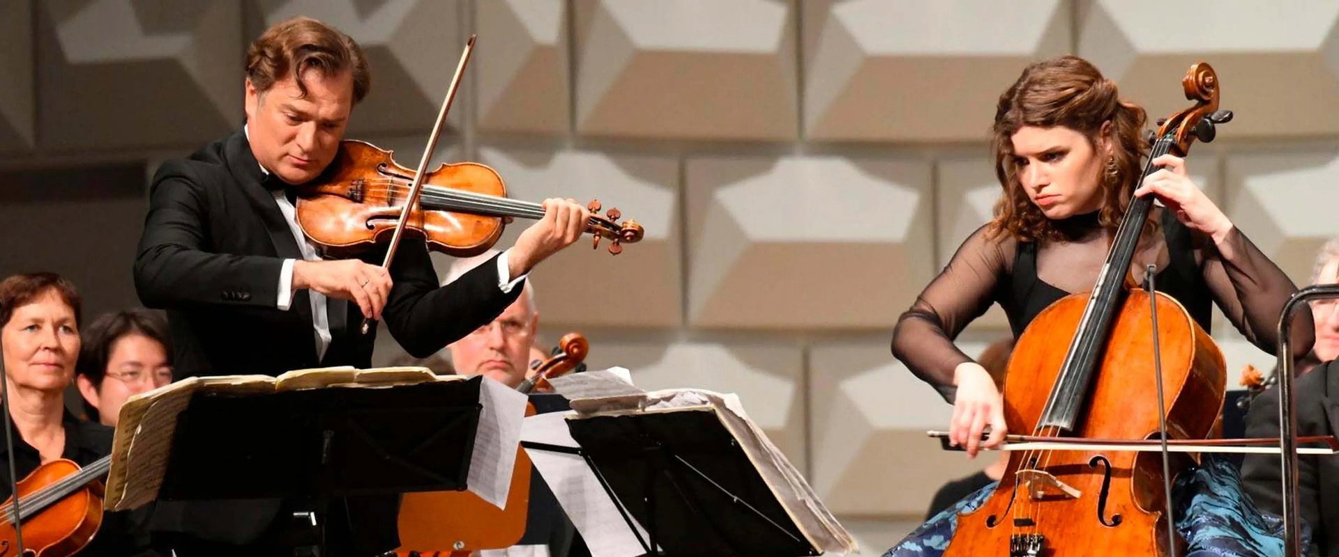 Renaud Capuçon und Julia Hagen spielen Brahms Rheingau Musik Festival 2025 backdrop